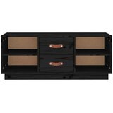 TV ormarić crni 100x34x40 cm od masivne borovine | Eponuda.ba
