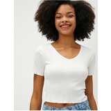 Koton T-Shirt - Ecru - Slim fit Cene