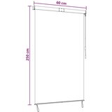 Rolo Antracitna in bela 60 x 250 cm Tkanina in aluminij, (5000247043) | Shoptok.si