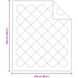  Poplun s jastukom 3 kom. Bijelo Mikrovlakna Bijela 260 x 220 cm | Shoptok.si