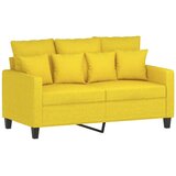  2-dijelni set sofa s jastucima svjetložuti od tkanine | shoptok.hr