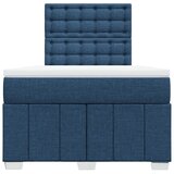  Krevet s oprugama i madracem plavi 120 x 190 cm od tkanine | shoptok.hr