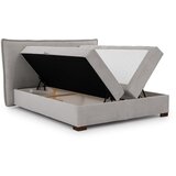 Ropez Svijetlo sivi boxspring krevet s prostorom za odlaganje 200x200 cm Lysa – | shoptok.hr