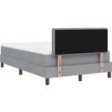  Krevet s kutijom opruge i madracem &amp LED svjetlo siva 120x190 cm tkanina | shoptok.hr