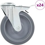  Okretni kotačići s otvorom za vijke 24 kom 125 mm | shoptok.hr