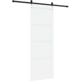  Klizna vrata ORKDAL Bijela i crna 83 x 232 cm Masivna borovina | Eponuda.com