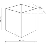  LED spoljašnja zidna svetiljka CUBE LED/5W/230V IP54 bež | Eponuda.com