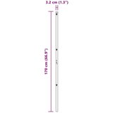 vidaXL Stupovi ograde 52 komada Zeleni Ø32 mm 170 cm Galvanizirani čelik Cijene