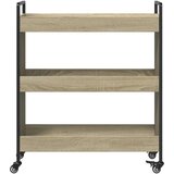  Kuhinjska kolica boja hrasta 70 x 30 x 82 cm konstruirano drvo | Eponuda.com