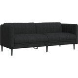  2-dijelni set sofa crni od tkanine | shoptok.hr