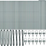 vidaXL Stupovi ograde 52 komada Zeleni Ø32 mm 170 cm Galvanizirani čelik | shoptok.hr