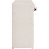 Ormarić za cipele s pokrovom od tkanine 79 x 40 x 80 cm bijeli | shoptok.hr