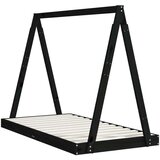  Za dječji krevet crni 80 x 160 cm od masivne borovine | shoptok.hr