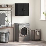 vidaXL Omarica na steni Črni hrast 60 x 31 x 60 cm Konstruiran les Cene