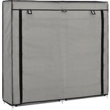 vidaXL omarica za čevlje s pokrivalom blago 115x28x110 cm siva Cene