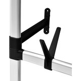 vidaXL Teleskopski garderobni sistem s palicami in polico iz aluminija, (20622444) | Shoptok.si