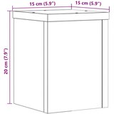  Stalci za biljke 2 kom boja hrasta 15x15x20 cm drveni | shoptok.hr