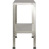  Stol za presađivanje 100 x 40 x 80 cm Nehrđajući čelik Srebrna | shoptok.hr