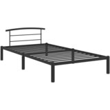 Maison Chic Posteljni okvir - Enojna postelja - Postelja za odrasle črn kovinski 90x200 cm-J8527, (21776060) | Shoptok.si