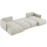 Makamii Bež sklopiva kutna garnitura (u obliku slova "U") Leila – | shoptok.hr