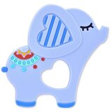 Lorelli SILIKONSKA GLODALICA ZA BEBE ELEPHANT - LUCKY BLUE (10210830001) Cene
