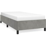  Okvir kreveta bez madraca svjetlosivi 100x200 cm baršunasti | shoptok.hr