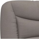 vidaXL Okvir kreveta s LED svjetlima smeđesivi 100 x 200 cm od tkanine | shoptok.hr