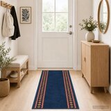  Trkački tepih FLORNES Tkani Plava Dijamanti 100 x 350 cm PP - Plavi dijamanti 100 x 350 cm | shoptok.hr