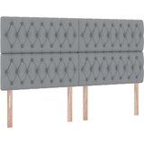  LED krevet za pohranu s madracem Svjetlosiva 200 x 200 cm | shoptok.hr