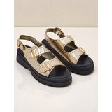 Resti Women's Thick Sole Sandals with Rhinestones Rocky Chic | Shoptok.si