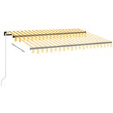  Tenda na ručno uvlačenje 350 x 250 cm žuto-bijela | shoptok.hr