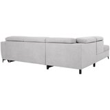 MID.YOU KOTNA SEDEŽNA GARNITURA, velur svetlo siva | Shoptok.si