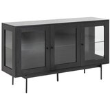 Actona crna komoda s glaziranim Actunom Angus vrata | shoptok.hr