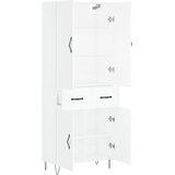  Visoka komoda bijela 69,5x34x180 cm konstruirano drvo | shoptok.hr