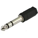 SSQ HA1 SS-1820 Adapter Jack Stereo 3,5 mm female - Jack Stereo 6,3 mm male Black