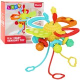  Senzorna igračka za bebe 6u1 sa grickalicama - šarena | Shoptok.si