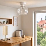 Brilagi LED stropno svetlo RETRO GLASS 1xE27/60W/230V prečnik 25 cm bela/prozirna | Eponuda.com