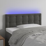 vidaXL LED uzglavlje tamnosivo 100x5x78/88 cm baršunasto | shoptok.hr
