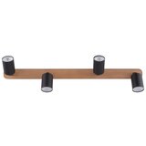 SPOT svetiljka TOP WOOD 4xGU10/10W/230V crna/drvo | Eponuda.com