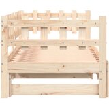  Dnevni ležaj na izvlačenje 2 x (90 x 200) cm masivna borovina Smeđa 90 x 200 cm | shoptok.hr