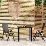  3-dijelni vrtni blagovaonski set crni | shoptok.hr