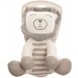 Baby Hug plišasta igrača štrikan sedeči lev, 24 cm