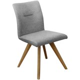 Linea Natura stol, les, tekstil barve hrasta, svetlo siva, temno siva | Shoptok.si