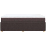 vidaXL Krevet s oprugama i madracem tamnosmeđi 140 x 190 cm od tkanine | shoptok.hr