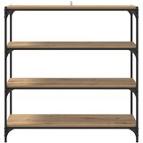 Ormarić za knjige 3 razina 100 x 33 x 100 cm Umjetnički hrast | Eponuda.com