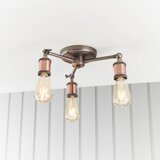 Endon 76124 - Spot svetiljka HAL 3xE27/10W/230V mat hrom/bakrena | Eponuda.com