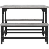 vidaXL Klubska mizica siva sonoma 100x50,5x40 cm inženirski les | Shoptok.si