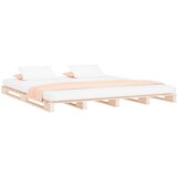  Krevet od paleta 200 x 200 cm od masivne borovine | shoptok.hr