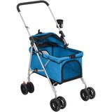  Sklopiva kolica za pse plava 76 x 50 x 100 cm od tkanine oxford | shoptok.hr