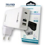 Romoss power CUBE-EX Tip C & USB 3-Port power adapter ( 2025 ) Cene